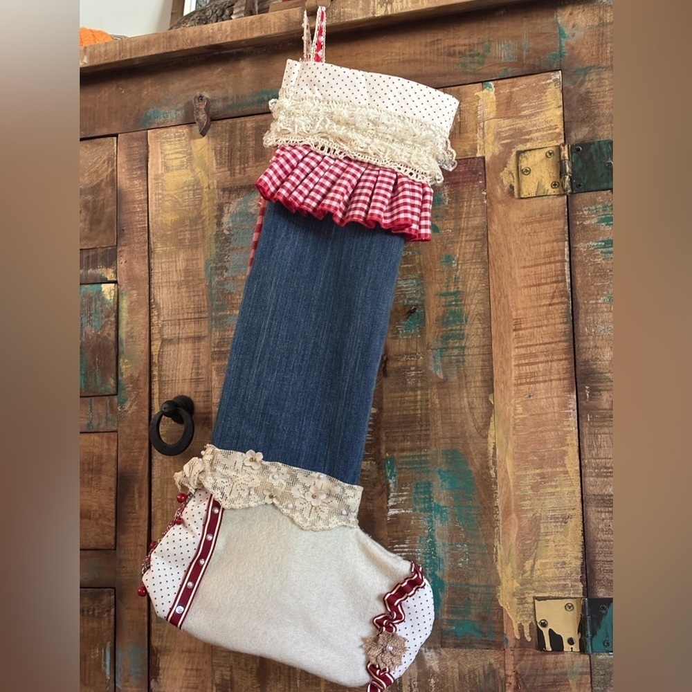Handmade Christmas Stocking NEW - Picture 4 of 5